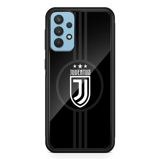 Juventus Shine on Black Samsung Galaxy A32 Case-Rubber Black (2D Case)-Oxvistore