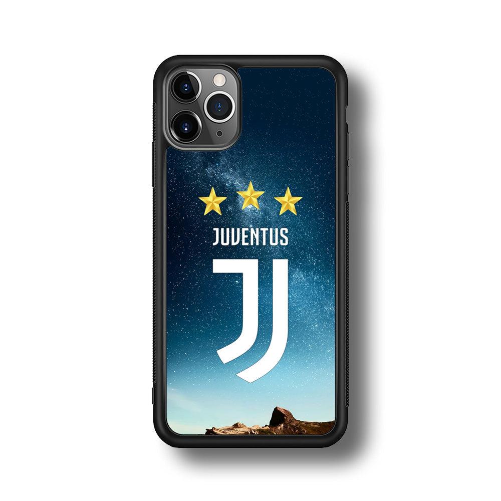 Juventus Star in The Sky iPhone 11 Pro Max Case-Rubber Black (2D Case)-Oxvistore