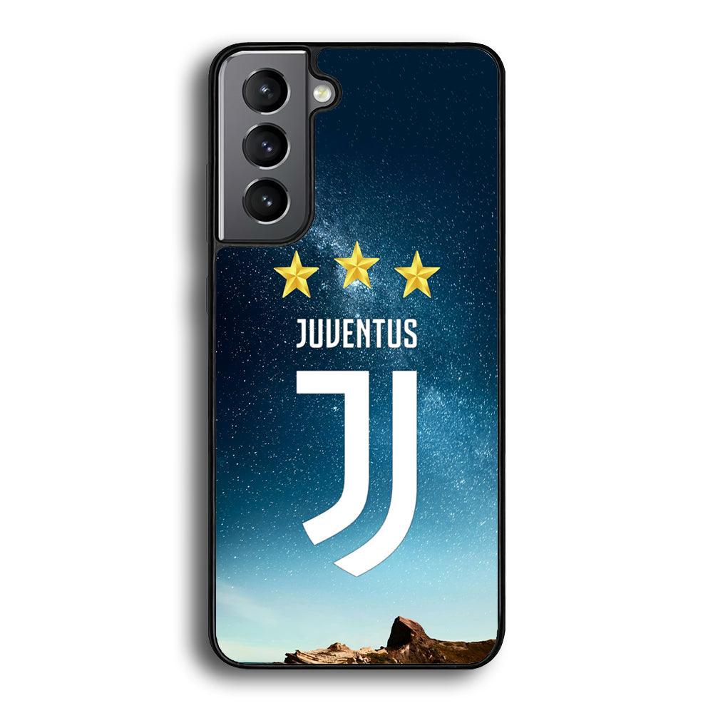Juventus Star in The Sky Samsung Galaxy S21 Plus Case-Rubber Black (2D Case)-Oxvistore