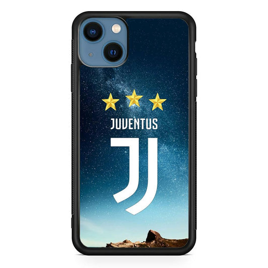 Juventus Star in The Sky iPhone 15 Case-Rubber Black (2D Case)-Oxvistore