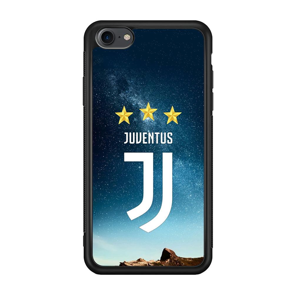 Juventus Star in The Sky iPhone 7 Case-Rubber Black (2D Case)-Oxvistore
