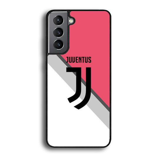 Juventus Pink Jersey Samsung Galaxy S22 Case-Rubber Black (2D Case)-Oxvistore