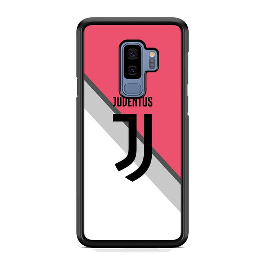 Juventus Pink Jersey Samsung Galaxy S9 Plus Case-Rubber Black (2D Case)-Oxvistore