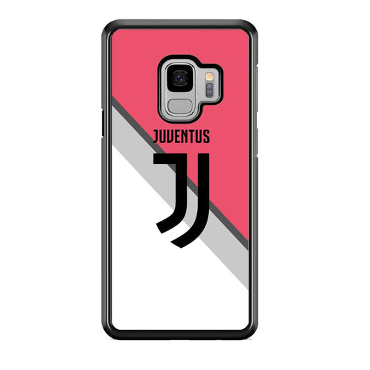 Juventus Pink Jersey Samsung Galaxy S9 Case-Rubber Black (2D Case)-Oxvistore