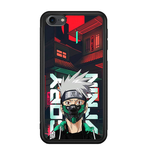 Kakashi The Ultimate Copy Jutsu iPod Touch 6 Case-Rubber Black (2D Case)-Oxvistore