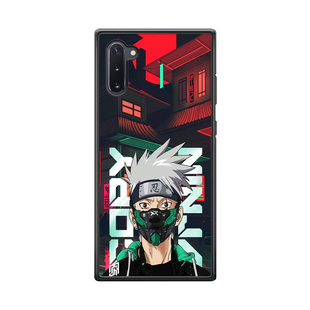 Kakashi The Ultimate Copy Jutsu Samsung Galaxy Note 10 Case-Rubber Black (2D Case)-Oxvistore