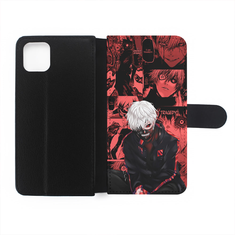 Kaneki Tokyo Ghoul Comic Flip Wallet Phone Case