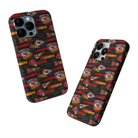 Kansas City Chiefs Patterns 2 in 1 Tough Phone Case-Oxvistore