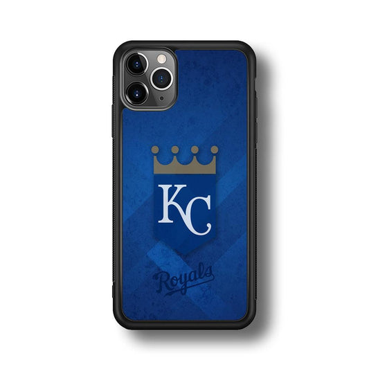 Kansas City Royals The Golden Crown iPhone 11 Pro Max Case-Rubber Black (2D Case)-Oxvistore