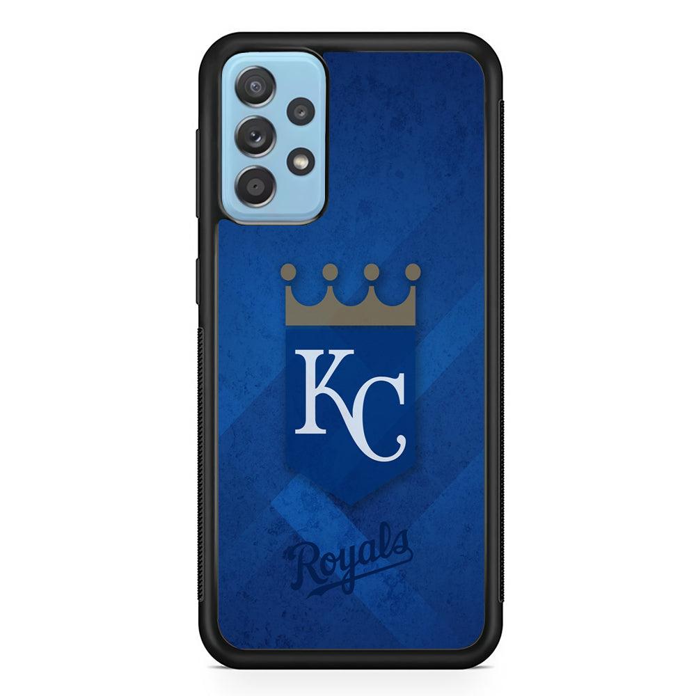 Kansas City Royals The Golden Crown Samsung Galaxy A72 Case-Rubber Black (2D Case)-Oxvistore