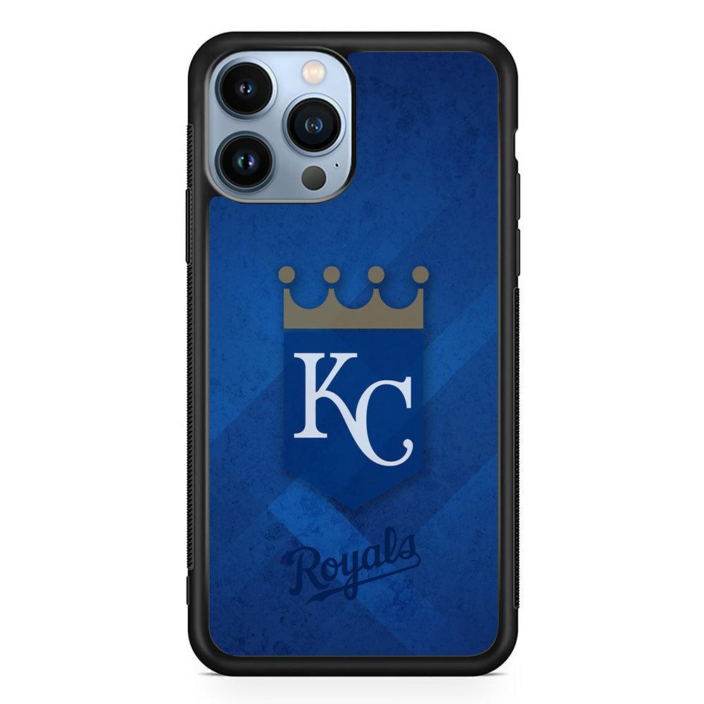Kansas City Royals The Golden Crown iPhone 15 Pro Max Case-Rubber Black (2D Case)-Oxvistore