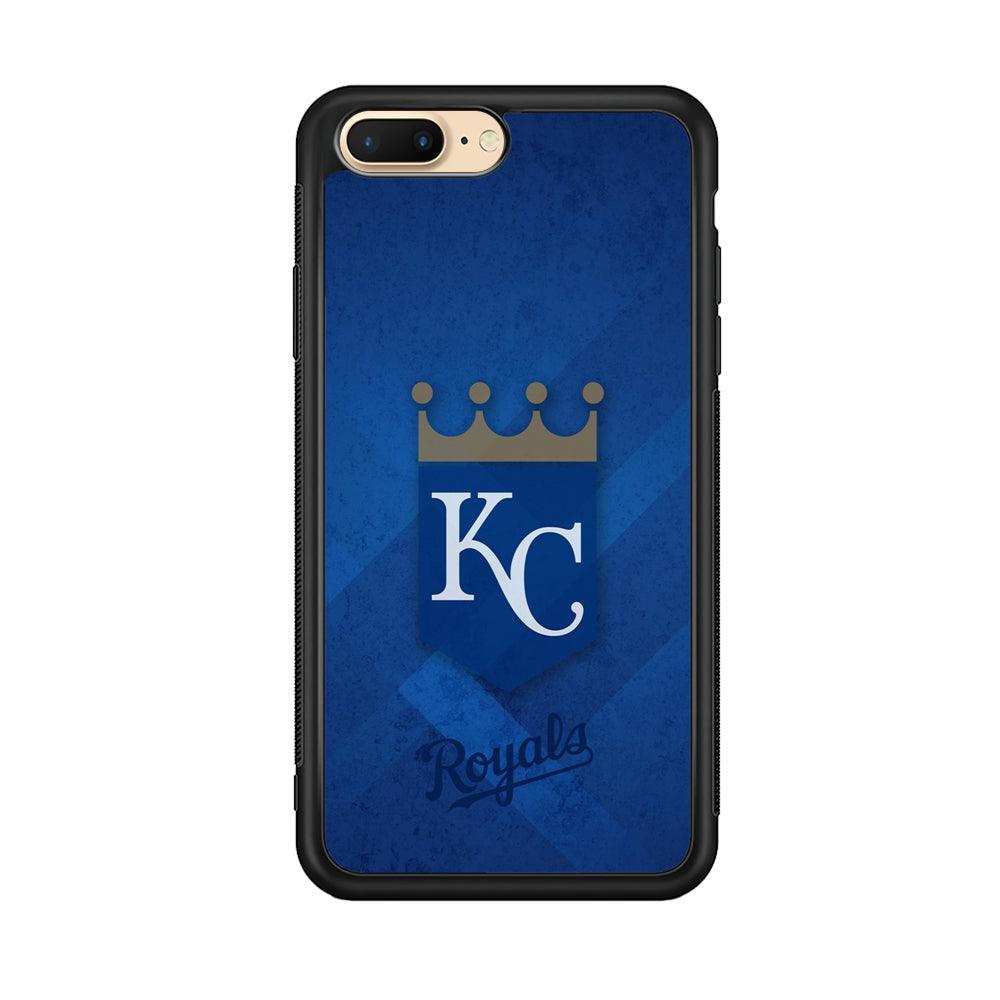 Kansas City Royals The Golden Crown iPhone 7 Plus Case-Rubber Black (2D Case)-Oxvistore