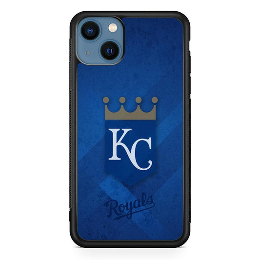 Kansas City Royals The Golden Crown iPhone 15 Case-Rubber Black (2D Case)-Oxvistore