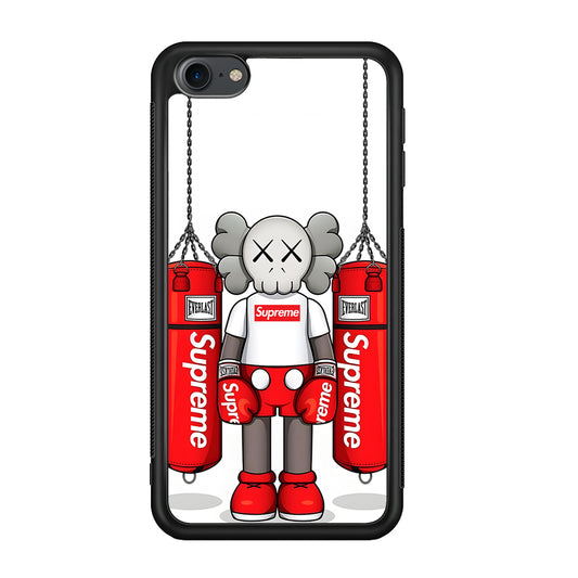 Kaws X Supreme Boxing Hypebeast iPod Touch 6 Case-Rubber Black (2D Case)-Oxvistore
