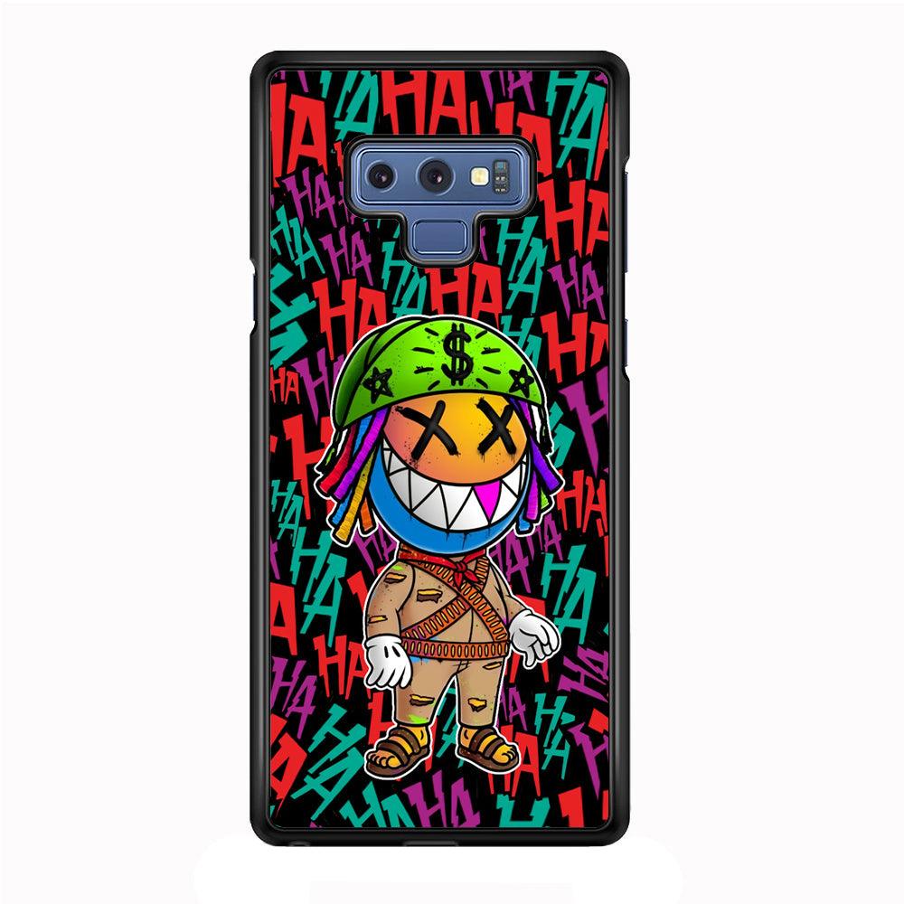 Keep Smiling Whatever The Case Samsung Galaxy Note 9 Case-Rubber Black (2D Case)-Oxvistore