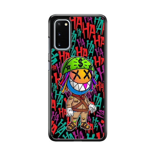 Keep Smiling Whatever The Case Samsung Galaxy S20 Case-Rubber White (2D Case)-Oxvistore