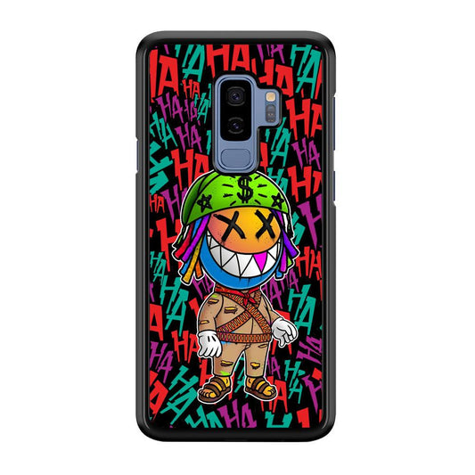 Keep Smiling Whatever The Case Samsung Galaxy S9 Plus Case-Rubber Black (2D Case)-Oxvistore