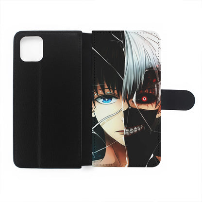 Ken Kaneki Tokyo Ghoul Face Flip Wallet Phone Case