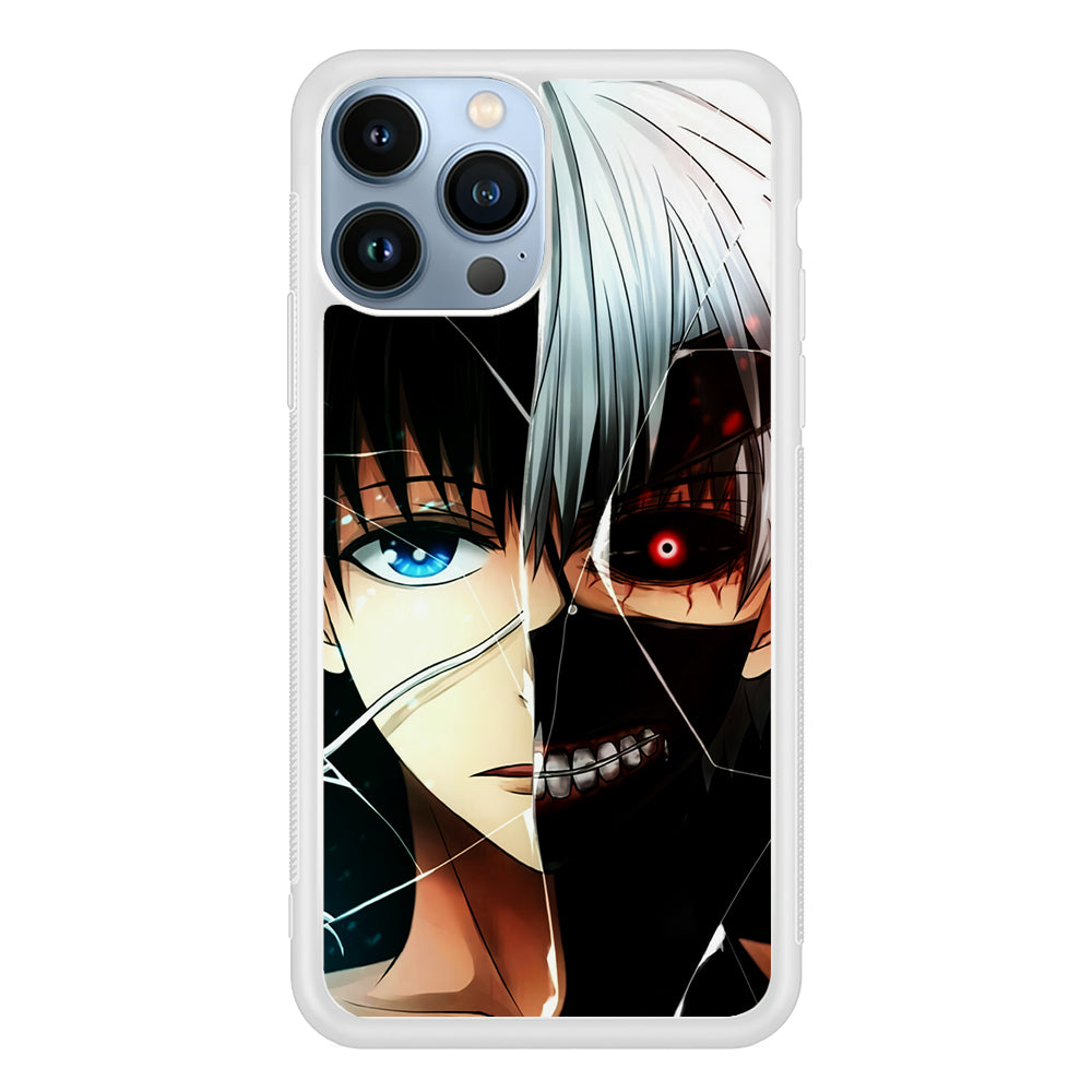 Ken Kaneki Tokyo Ghoul Face 2D Rubber Phone Case