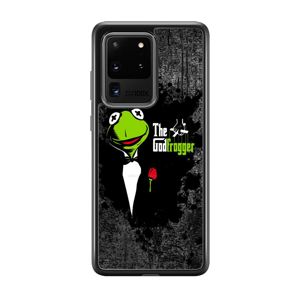 Kermit Frog is Godfrogger Samsung Galaxy S20 Ultra Case-Rubber Black (2D Case)-Oxvistore