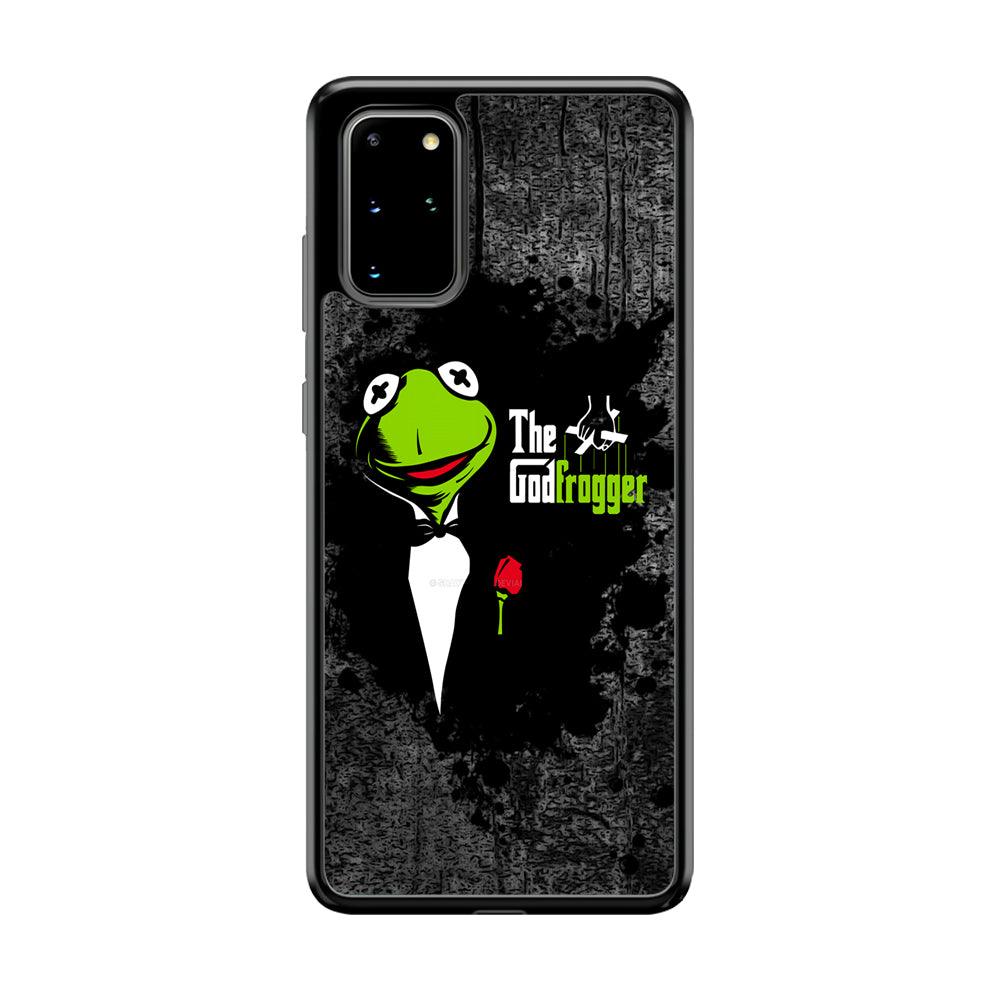 Kermit Frog is Godfrogger Samsung Galaxy S20 Plus Case-Rubber Black (2D Case)-Oxvistore