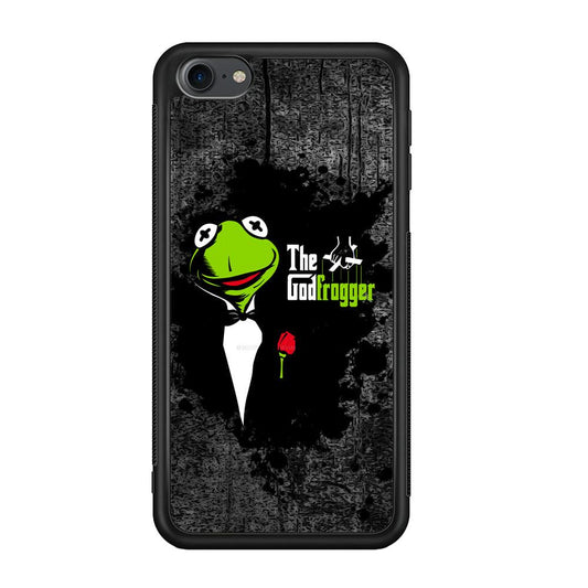 Kermit Frog is Godfrogger iPod Touch 6 Case-Rubber Black (2D Case)-Oxvistore
