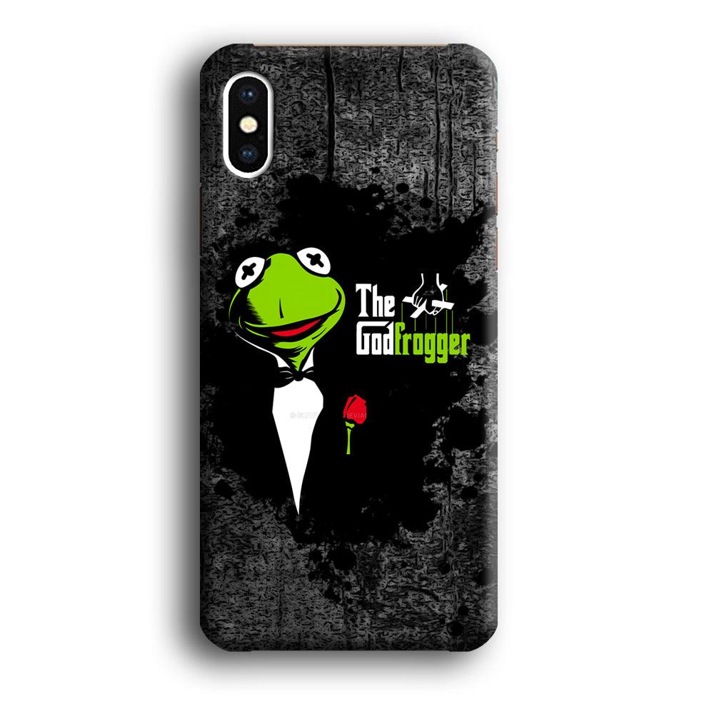 Kermit Frog is Godfrogger iPhone X Case-Oxvistore