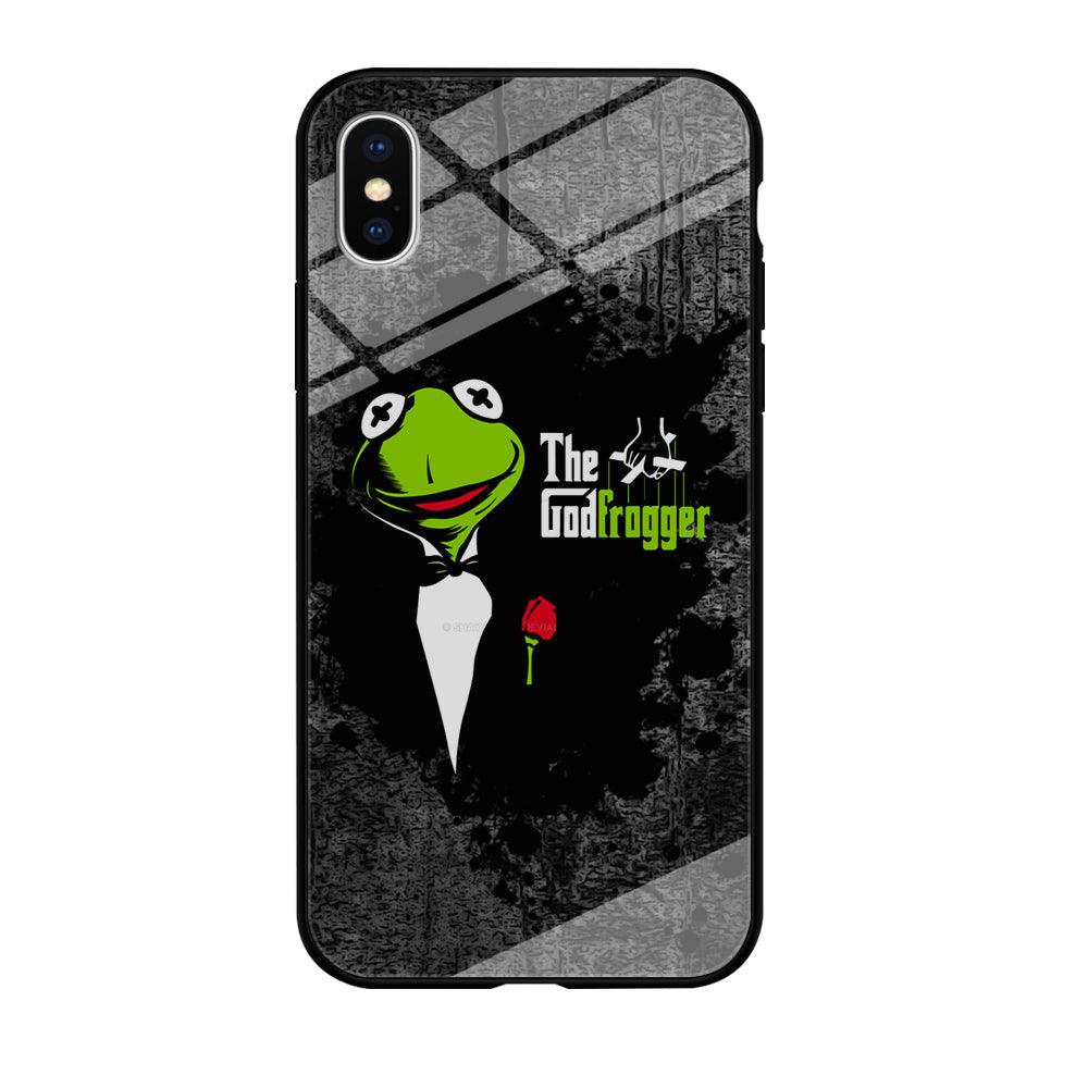 Kermit Frog is Godfrogger iPhone X Case-Oxvistore