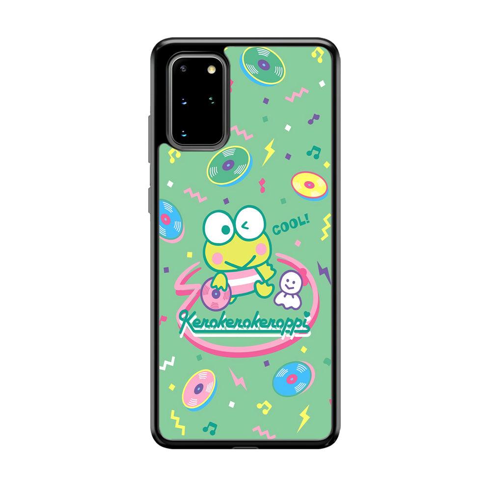 Keroppi Cool DJ Samsung Galaxy S20 Plus Case-Rubber Black (2D Case)-Oxvistore
