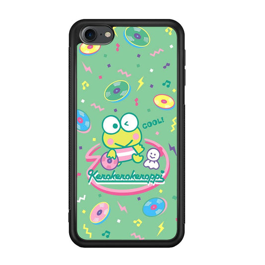 Keroppi Cool DJ iPod Touch 6 Case-Rubber Black (2D Case)-Oxvistore