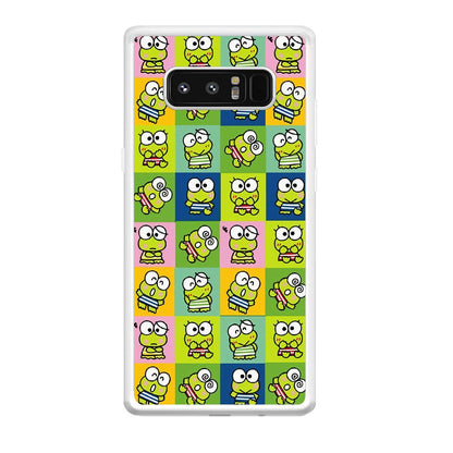 Keroppi Expression on Square Frame Samsung Galaxy Note 8 Case-Oxvistore