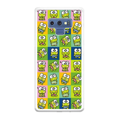 Keroppi Expression on Square Frame Samsung Galaxy Note 9 Case-Oxvistore