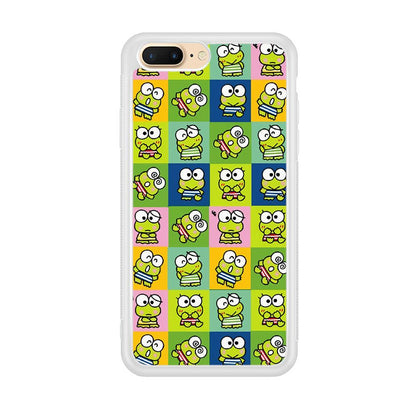 Keroppi Expression on Square Frame iPhone 8 Plus Case-Oxvistore