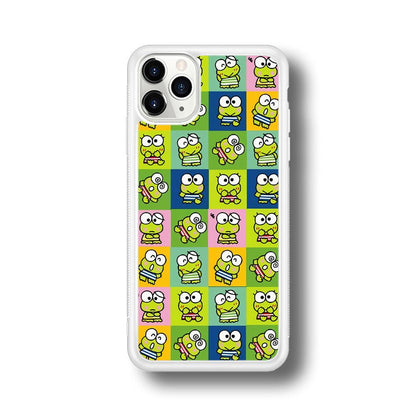 Keroppi Expression on Square Frame iPhone 11 Pro Case-Oxvistore