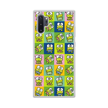 Keroppi Expression on Square Frame Samsung Galaxy Note 10 Plus Case-Oxvistore