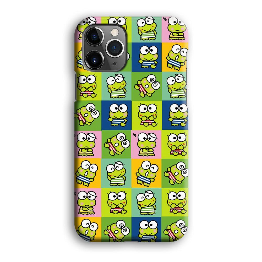 Keroppi Expression on Square Frame iPhone 12 Pro Max Case-Oxvistore