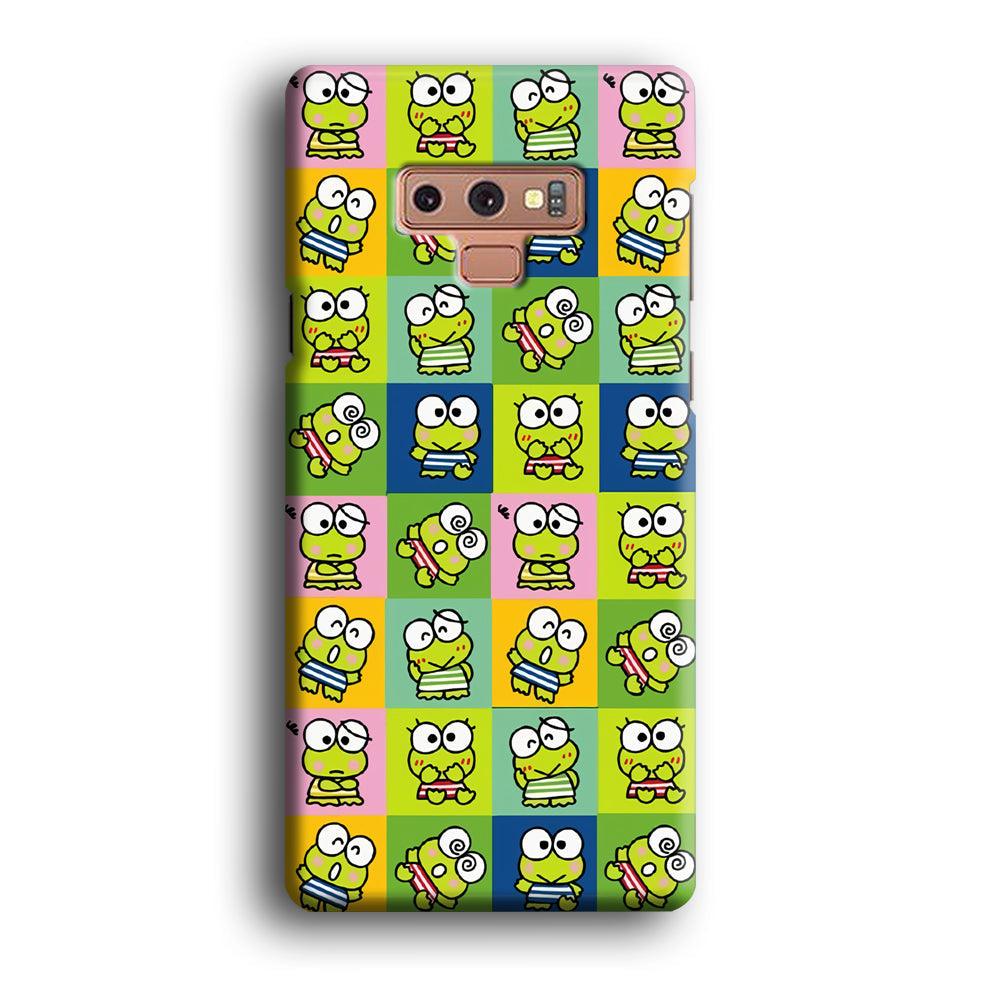 Keroppi Expression on Square Frame Samsung Galaxy Note 9 Case-Oxvistore