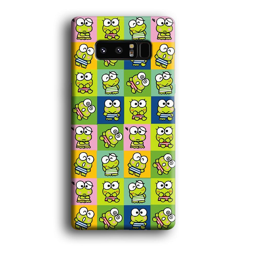 Keroppi Expression on Square Frame Samsung Galaxy Note 8 Case-Oxvistore