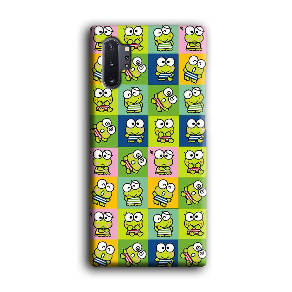 Keroppi Expression on Square Frame Samsung Galaxy Note 10 Plus Case-Oxvistore