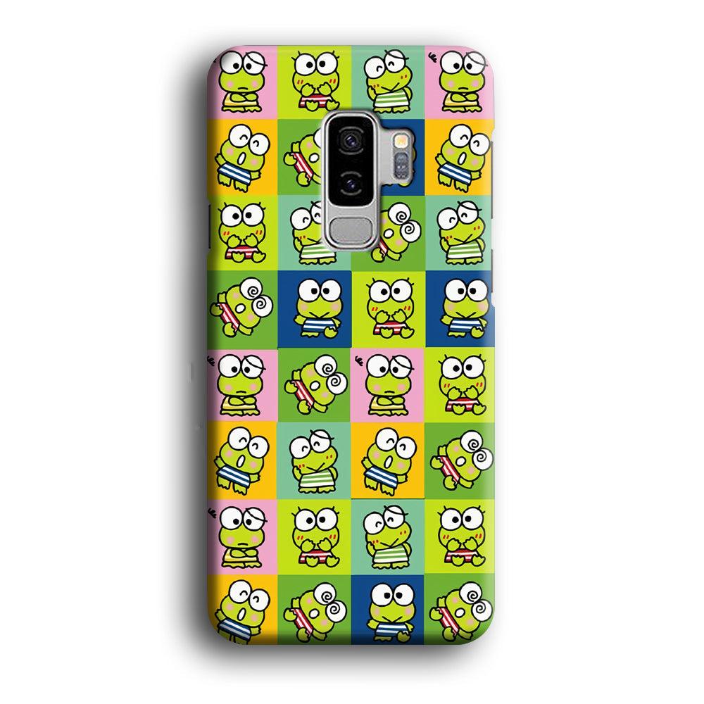 Keroppi Expression on Square Frame Samsung Galaxy S9 Plus Case-Oxvistore