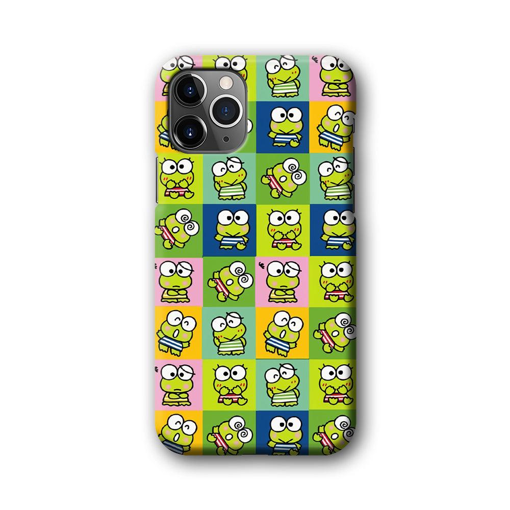 Keroppi Expression on Square Frame iPhone 11 Pro Case-Oxvistore