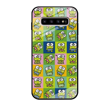 Keroppi Expression on Square Frame Samsung Galaxy S10 Plus Case-Oxvistore