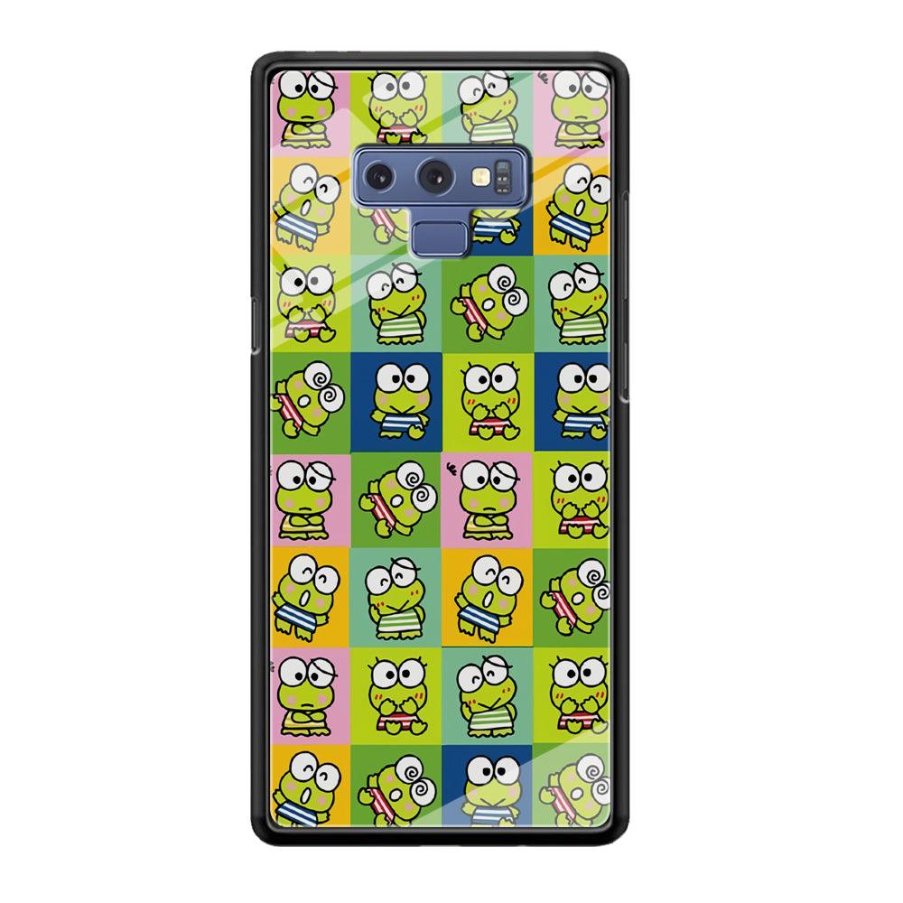 Keroppi Expression on Square Frame Samsung Galaxy Note 9 Case-Oxvistore