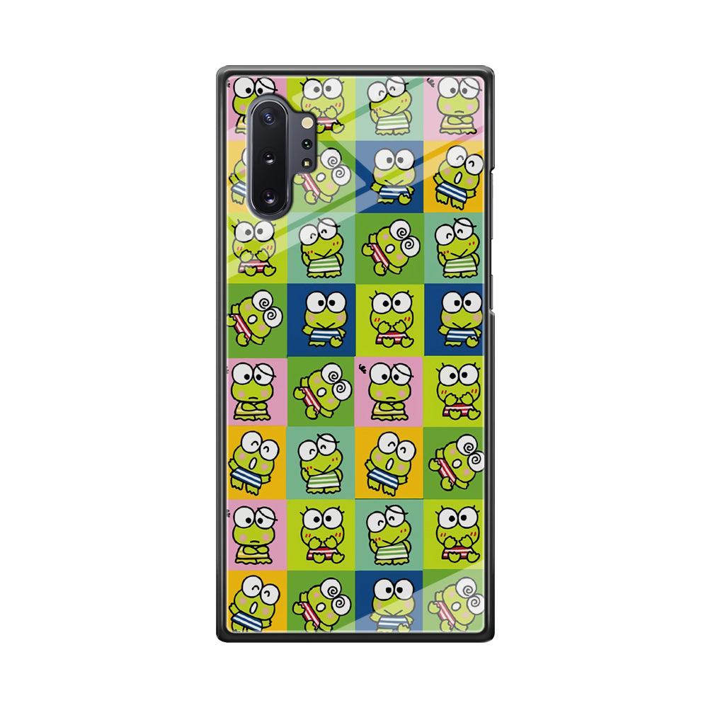 Keroppi Expression on Square Frame Samsung Galaxy Note 10 Plus Case-Oxvistore