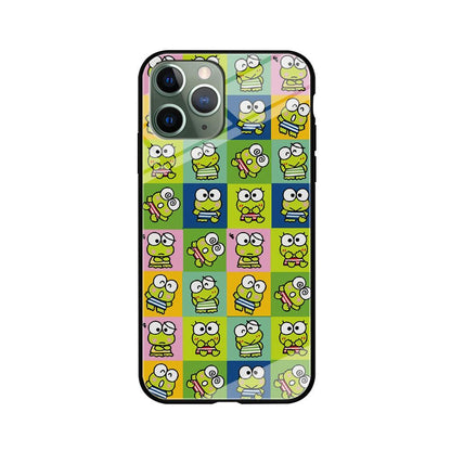 Keroppi Expression on Square Frame iPhone 11 Pro Case-Oxvistore