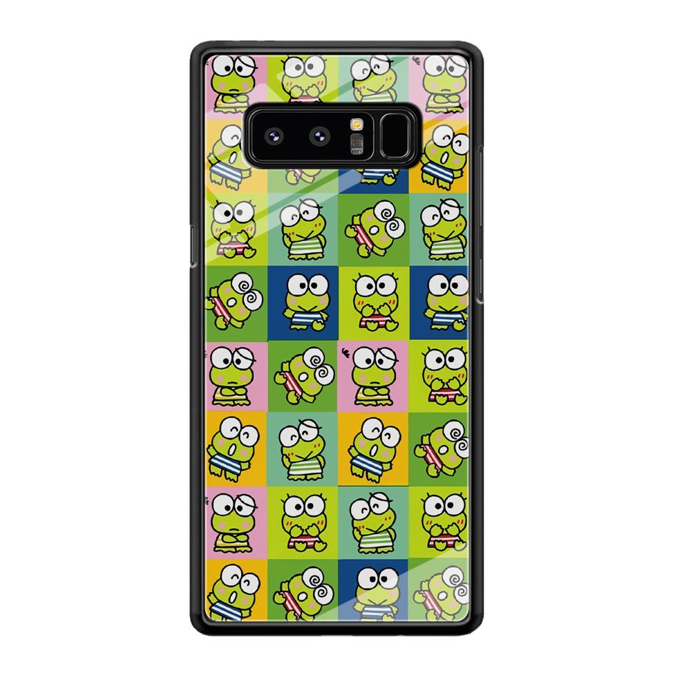 Keroppi Expression on Square Frame Samsung Galaxy Note 8 Case-Oxvistore