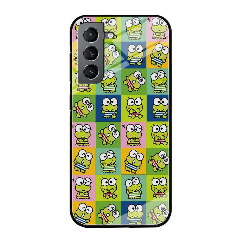 Keroppi Expression on Square Frame Samsung Galaxy S21 Case-Oxvistore