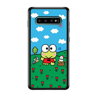 Keroppi Farmer Flower Samsung Galaxy S10 Plus Case-Oxvistore