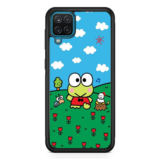 Keroppi Farmer Flower Samsung Galaxy A12 Case-Oxvistore