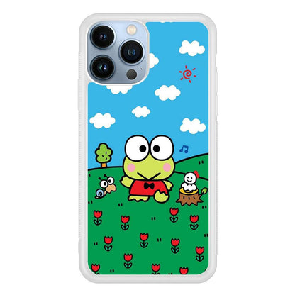 Keroppi Farmer Flower iPhone 14 Pro Case-Oxvistore